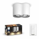 Philips Hue WA Pillar bodové LED svietidlo GU10 2x5W biela / 350lm / 2200-6500K / IP20 / ovládač (SKL000346936)