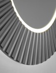 SAPHO - PRIDE STRIP guľaté zrkadlo s LED osvetlením v ráme, priemer 75cm, strieborná PD752