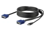 StarTech KVM konzolový kábel VGA + USB čierna / Kábel / 3 m / max. rozlíšenie 1920 x 1200 px (RKCONSUV10)