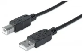 Manhattan Hi-Speed USB 2.0 Kábel AB M/M / 3M / čierny (333382-MA)