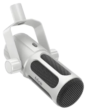 FIFINE Tank6 biela / Dynamický mikrofón / USB / XLR / Kardioidný / 192kHz/24bit (Tank6-W)