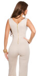 Sexy KouCla jumpsuit with lace and zip