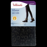 Dámske zimné pančuchy, extra teplé WINTER 100 DEN - BELLINDA - zvieracia potlač M