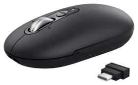 Trust Seron Slim čierna / Kancelárska myš / Optická / 3200 DPI / USB + Bluetooth / 7 tlačidiel (26018)