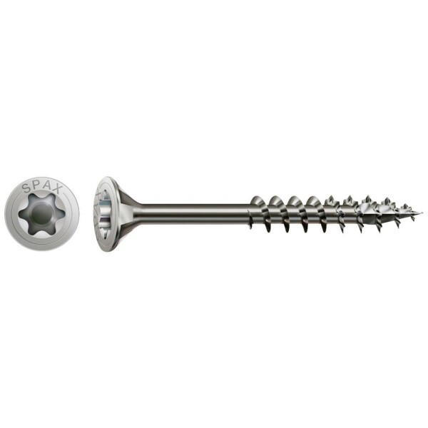 SPAX SPAX Seko-T-Tg 197000600803 skrutka do dreva 6 mm 80 mm Torx, vnútorná korunka šesťhranná Ušlechtilá ocel V2A nerezové 100 ks; 0197000600803