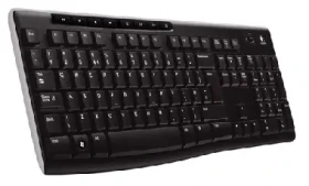 Logitech klávesnica Wireless Keyboard K270, CZ/SK, Unifying prijímač, čierna (920-003741)