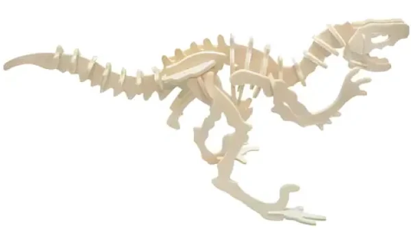 Woodcraft Drevené 3D puzzle Velociraptor