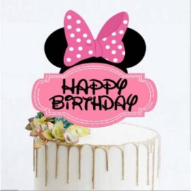 Zápich do torty Minnie Happy Birthday - Cakesicq - Cakesicq