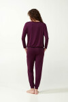 Vamp - Jednofarebné dámske pyžamo 21114 - Vamp violet XXL