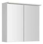 AQUALINE - KAWA STRIP Galérka s LED osvetlením 70x70x22cm, biela WGL70S