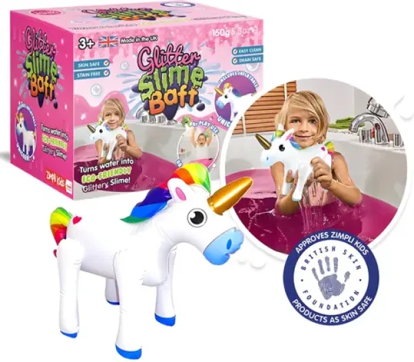 ZIMPLI KIDS Gélový kúpeľ Glitter Slime Baff Jednorožec
