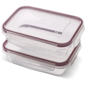 Lamart LT6061 CLIP číra / Sada dóz na potraviny / 2 ks / 2x 400 ml / plast (8590669401451)