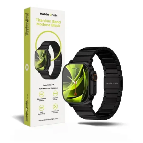 Mobile Origin Modena Remienok pre Apple Watch Ultra 42/44/45/46/49mm čierna (MO-TBM-BLK)