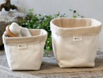 Éternel Úložný textilný košík Cotton/Jute Cream – menší