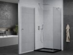 MEXEN/S - Pretória sprchovací kút 100x90, transparent, chróm + sprchová vanička vrátane sifónu 852-100-090-01-00-4070