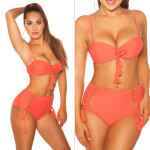 Sexy PushUp Bikini with wire & removable straps GELB 34