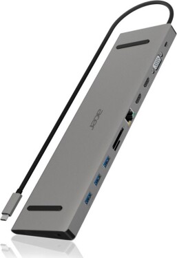 Acer ACG-DCK-C1 strieborná / 1xUSB-C / 1xVGA / 3xUSB-A 3.1 / 1xRJ45 / 1x kombi audio-micro / 2 x HDMI (LC.DCK11.001)