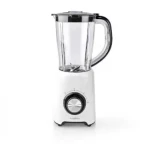 Nedis KABL300CWT bielo-čierna / Stolný mixér / 800 W / 1.5 l / 2 rýchlosti (KABL300CWT)