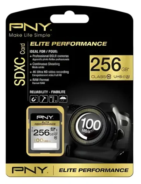 PNY Elite Performance SDXC 256 GB / Pamäťová karta / Class 10 (SD256ELIPER-EF)