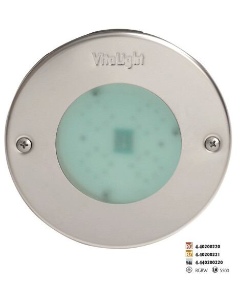 LED Svetlo Hugo Lahme - RGBW farebné; 24 V; 16 LED, Ø 146 mm, červený bronz, pre fóliové a keramické bazény