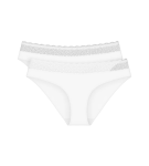 FEEL OF MODAL - Mäkké nohavičky Tai 2 ks (stredne vysoký pás) Triumph WHITE M