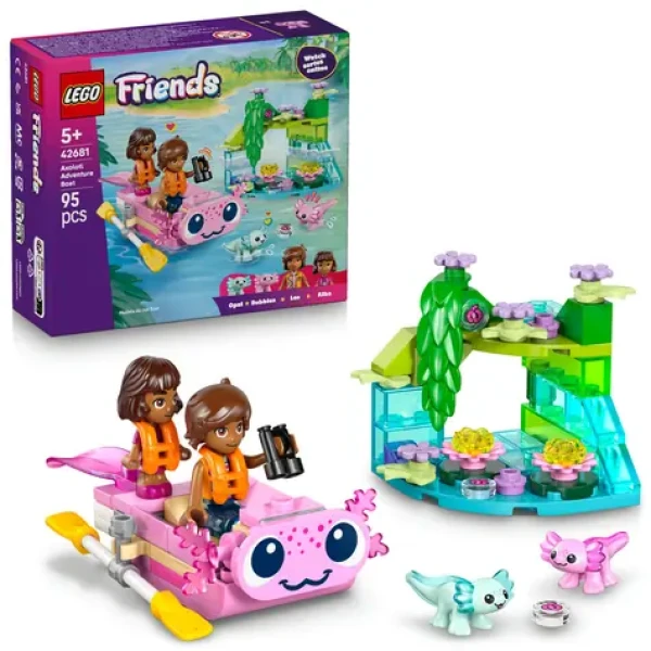 LEGO® Friends 42681 Dobrodružný čln s axollotmi