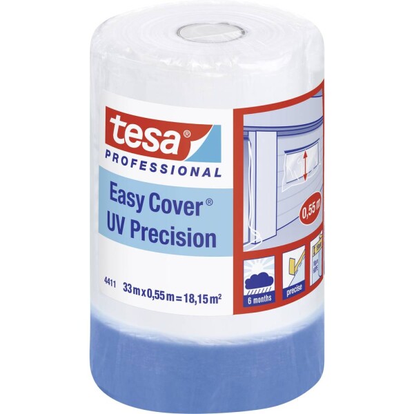 Tesa 04411-00002-00 krycia fólia tesa Easy Cover® modrá (d x š) 33 m x 55 cm 1 ks; 04411-00002-00