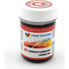 Gélová farba (Carmine Red) karmínovo červená 35 g - Food Colours - Food Colours