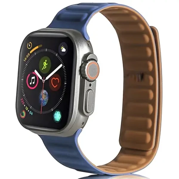 Beline Magnetic modrá / Opasok pre Apple Watch / 42/44/45/49mm / magnetický