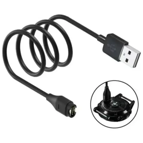 Beline nabíjací kábel pre hodinky Garmin 1 m čierny / Nabíjací kábel / USB-A / 1 m (Beli03745)