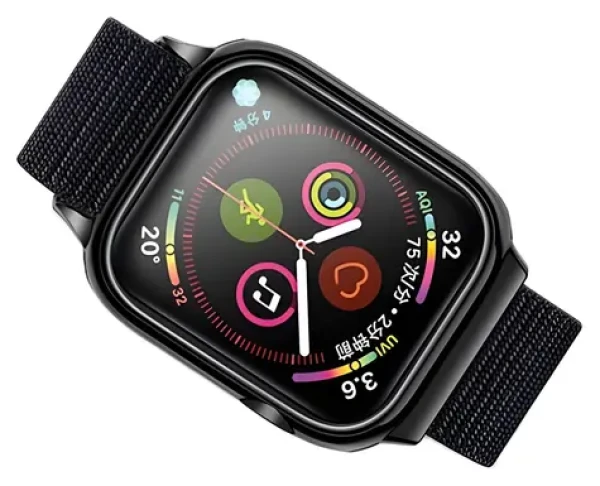 USAMS US-ZB073 čierna / Remienok / Nylonový / Pre Apple Watch 4/5/6/7/SE/SE3 40/41 mm (ZB73IW1)
