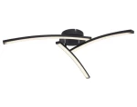 Stropné LED osvetlenie Tansy 60 cm, čierne%