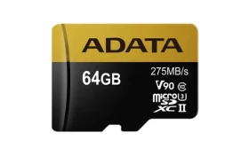 ADATA Premier One Micro SDXC 64GB + SD adaptér / UHS-II U3 Class 10 / R: 275MB/s / W: 155MB/s (AUSDX64GUII3CL10-CA1)
