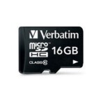 Verbatim MicroSDHC 16GB pamäťová karta (+ adaptér) / Class 10 (44082)