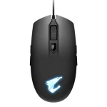 GIGABYTE AORUS M2 čierna / Herná optická myš / 6 200 DPI / 6 tlačidiel / USB / 1.8m (GM-AORUS M2)