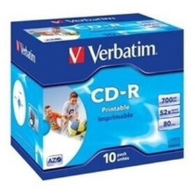 Verbatim CD- R (10ks) Jewel / Printable / 52x / 700MB (43325xx)