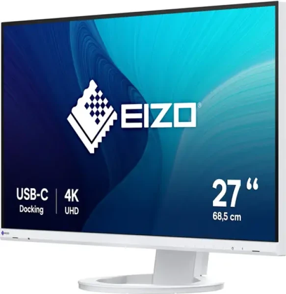 27" Eizo EV2740S FlexScan biela / LED / 3840 x 2160 / IPS / 16:9 / 350 cd/m2 / HDMI / DP / USB-C (EV2740S-WT)