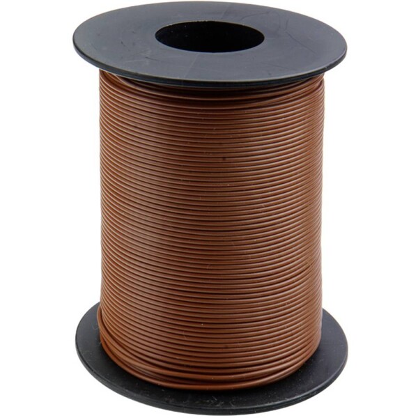Donau Elektronik 125-S50-8 opletenie / lanko 1 x 0.25 mm² hnedá 50 m; 125-S50-8