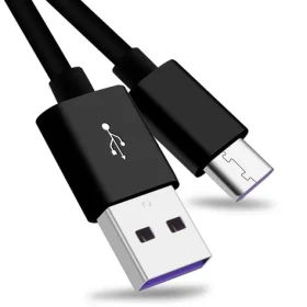 PremiumCord USB-C na USB-A čierny / Nabíjací kábel / 5A / USB 2.0 / 1m (ku31cp1bk)