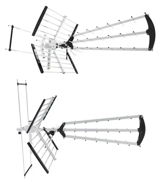 Libox LB2000 čierna / Vonkajšia TV anténa / duálna / zosilnenie 32 dB / LTE filter / 174-790 MHz (LB2000)