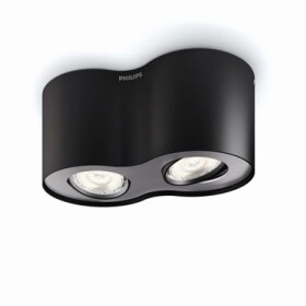 Philips Phase 2x4.5W čierna / LED bodové svietidlo / 1000lm / 2700K / IP20 (915004935101)