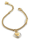 Guess Módny pozlátený náramok Fine Heart JUBB01422JWYG 14,5 - 18,5 cm - S