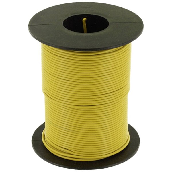 Econ connect KL025GE50 opletenie / lanko, 1 x 0.25 mm², žltá, 50 m; KL025GE50