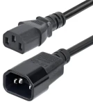 StarTech Predlžovací napájací kábel C14-C13 / Napájací predlžovací kábel / 4,5 m / 15A / 250V / KEMA-KEUR (PXTC13C141415FEU)