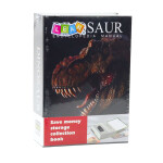 Mamido Kniha trezor na peniaze s kódom Dinosaurus čierna