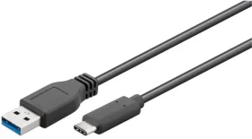 MicroConnect kábel USB3.1 C (M) - USB3.0 A (M) / 0.5m / čierna (USB3.1CA05)