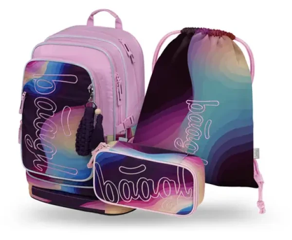 BAAGL SET 3 Cubic Lyra: batoh, peračník, vrecko GRS (A-36131)