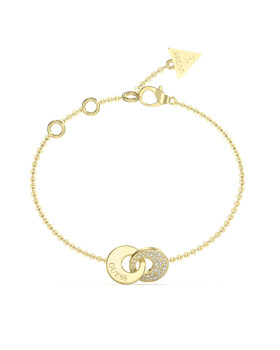 Guess Dámsky pozlátený náramok Blooming Summer JUBB05220JWYG 18,5 cm