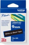 Brother TZe-325 čierna/biela / Páska / Laminovaná / 9 mm / 8 m
