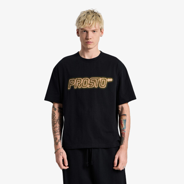 Tričko Prosto T-shirt Neon Black XL